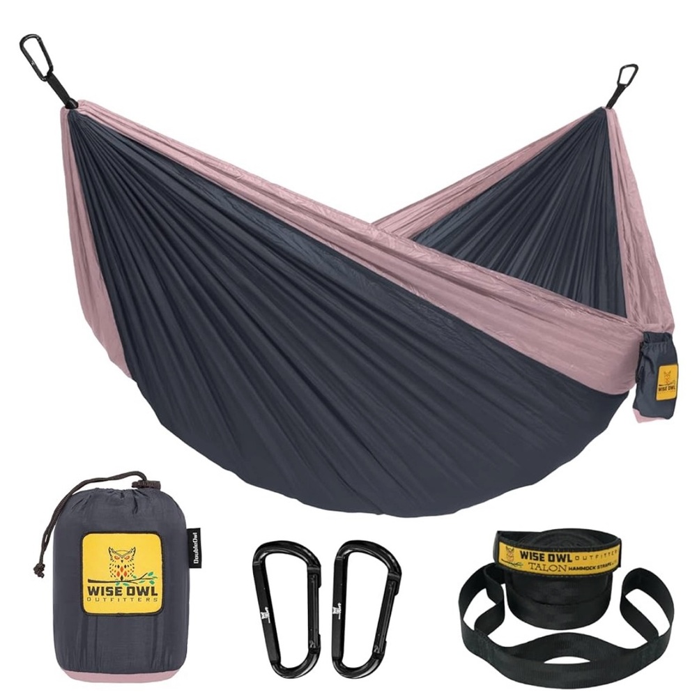 Wise owl outfitters medium hammock in color Charcoal Rose